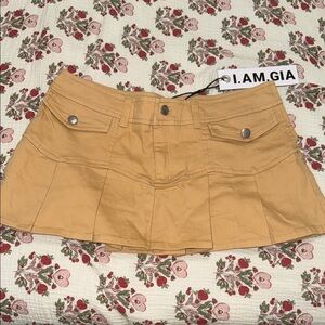I.AM.GIA Tan Mini Skirt